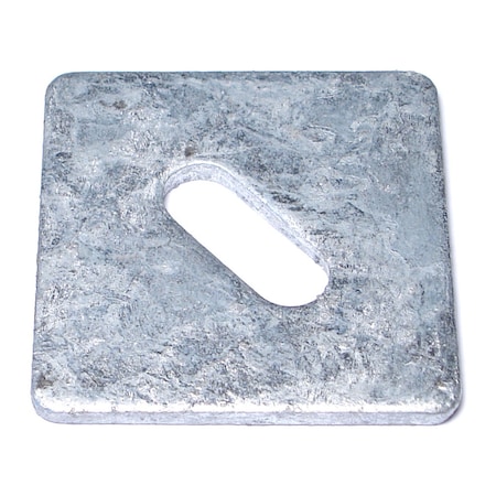 Midwest Fastener Square Washer, Fits Bolt Size 1/2 in , Steel Galvanized Finish, 60 PK 50264
